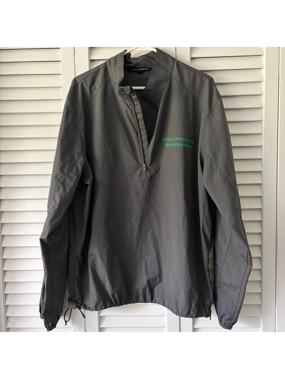 Port Authority Men's Grey and Black Jacket